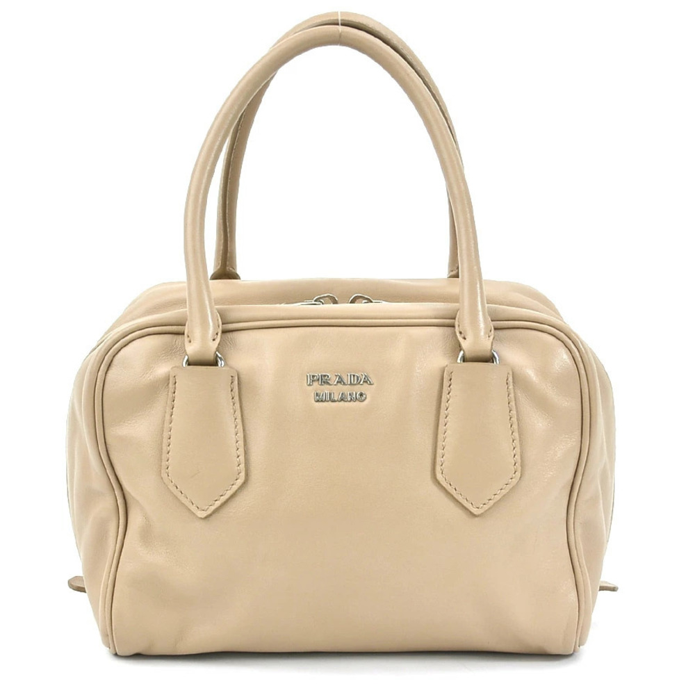 Prada Soft Calf Inside Bag beige leather